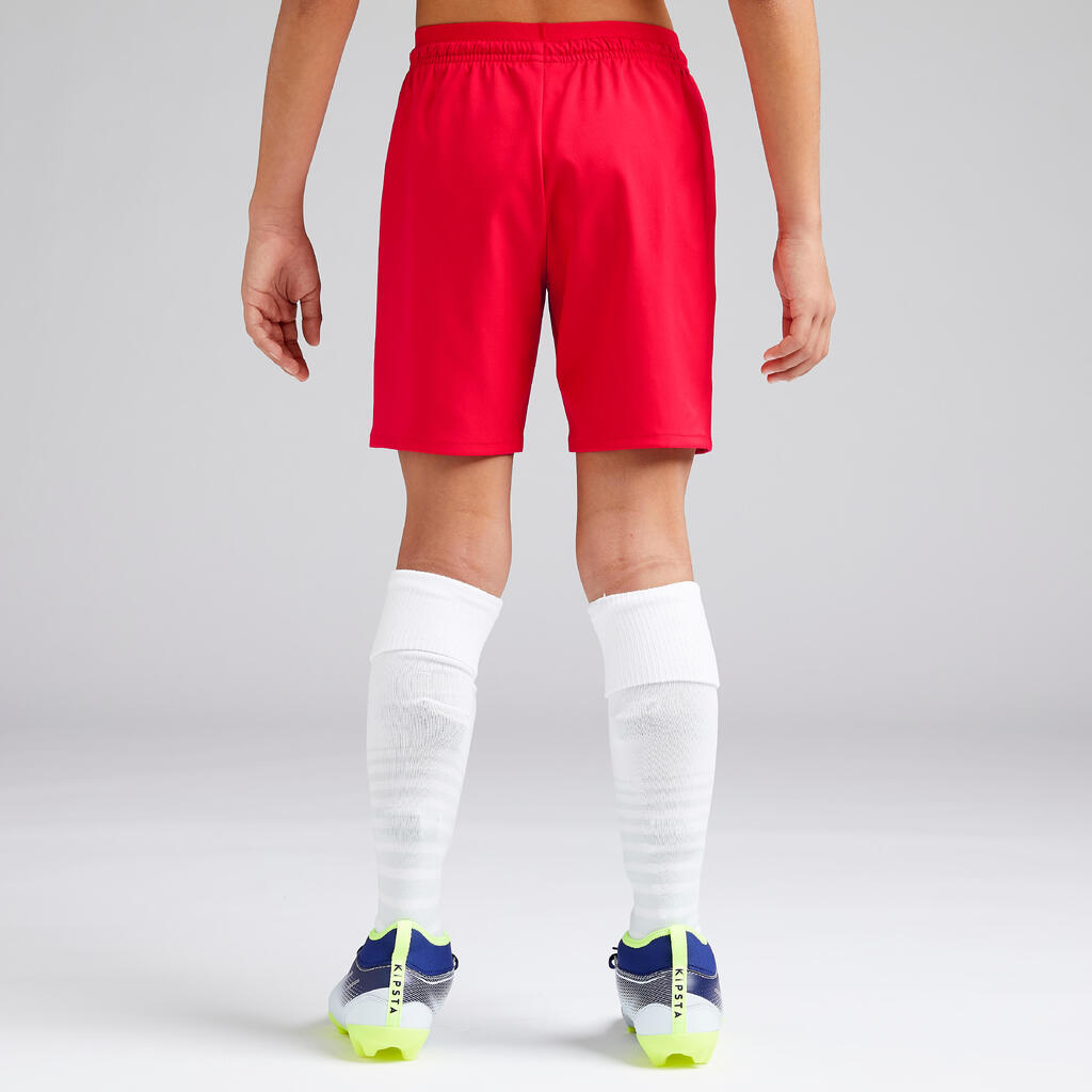 F500 Girls' Football Shorts - Red