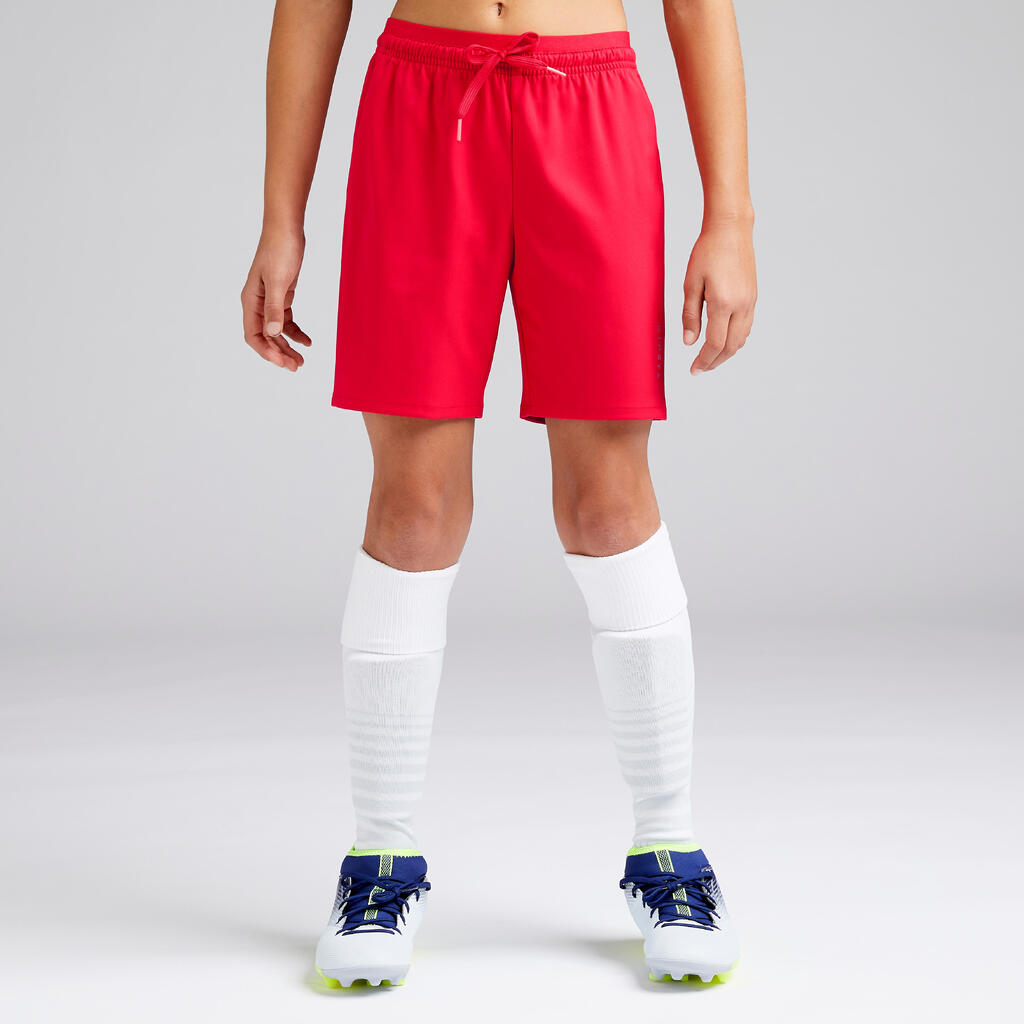 F500 Girls' Football Shorts - Red