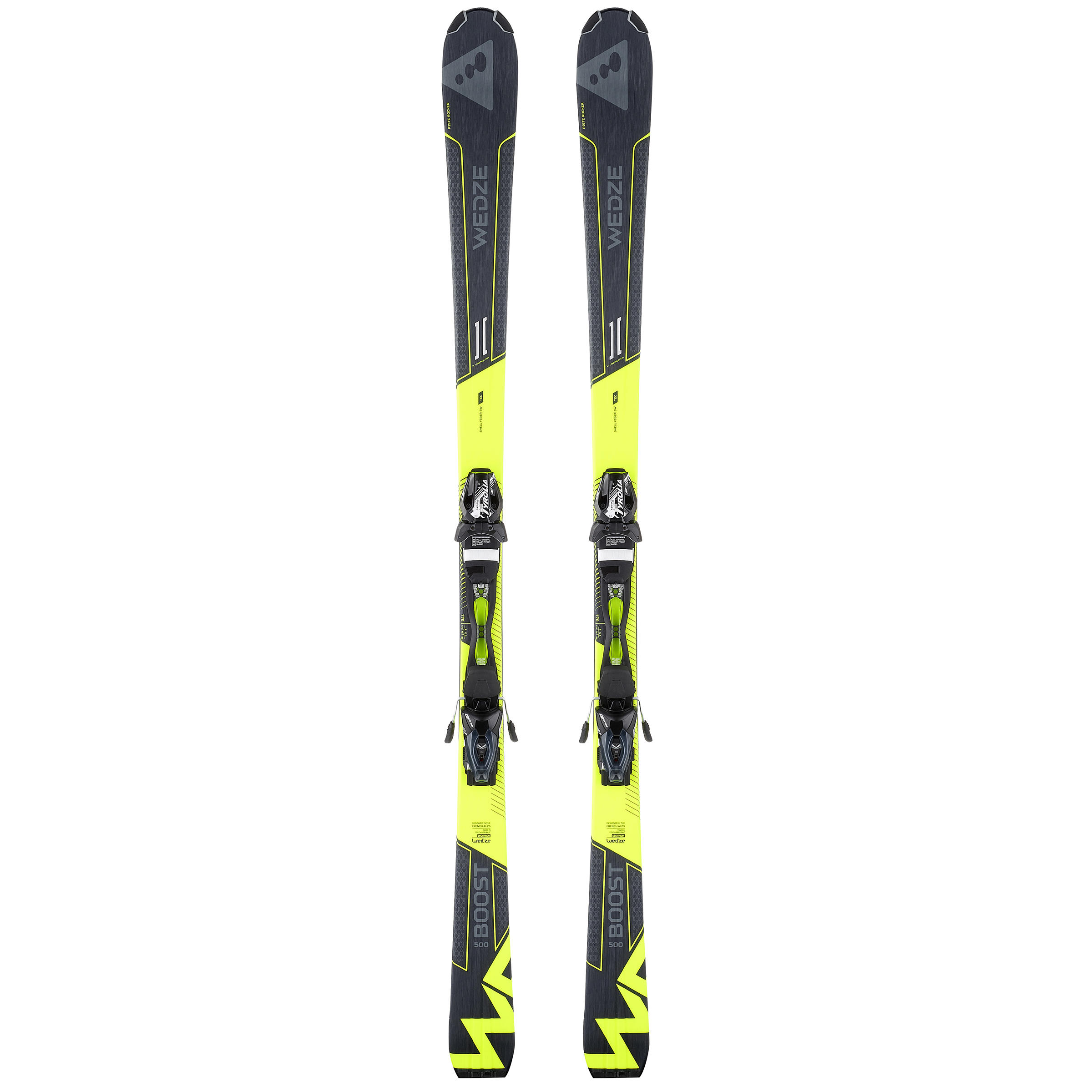 WEDZE PRODUCTO OCASIÓN: ESQUÍS HOMBRE, WEDZE SKI-P BOOST 500, PISTA, AMARILLO