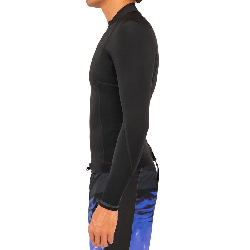 男款1.5 mm氯丁橡膠（neoprene）衝浪上衣900－黑色