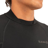 Crna muška neoprenska majica za surfovanje 900