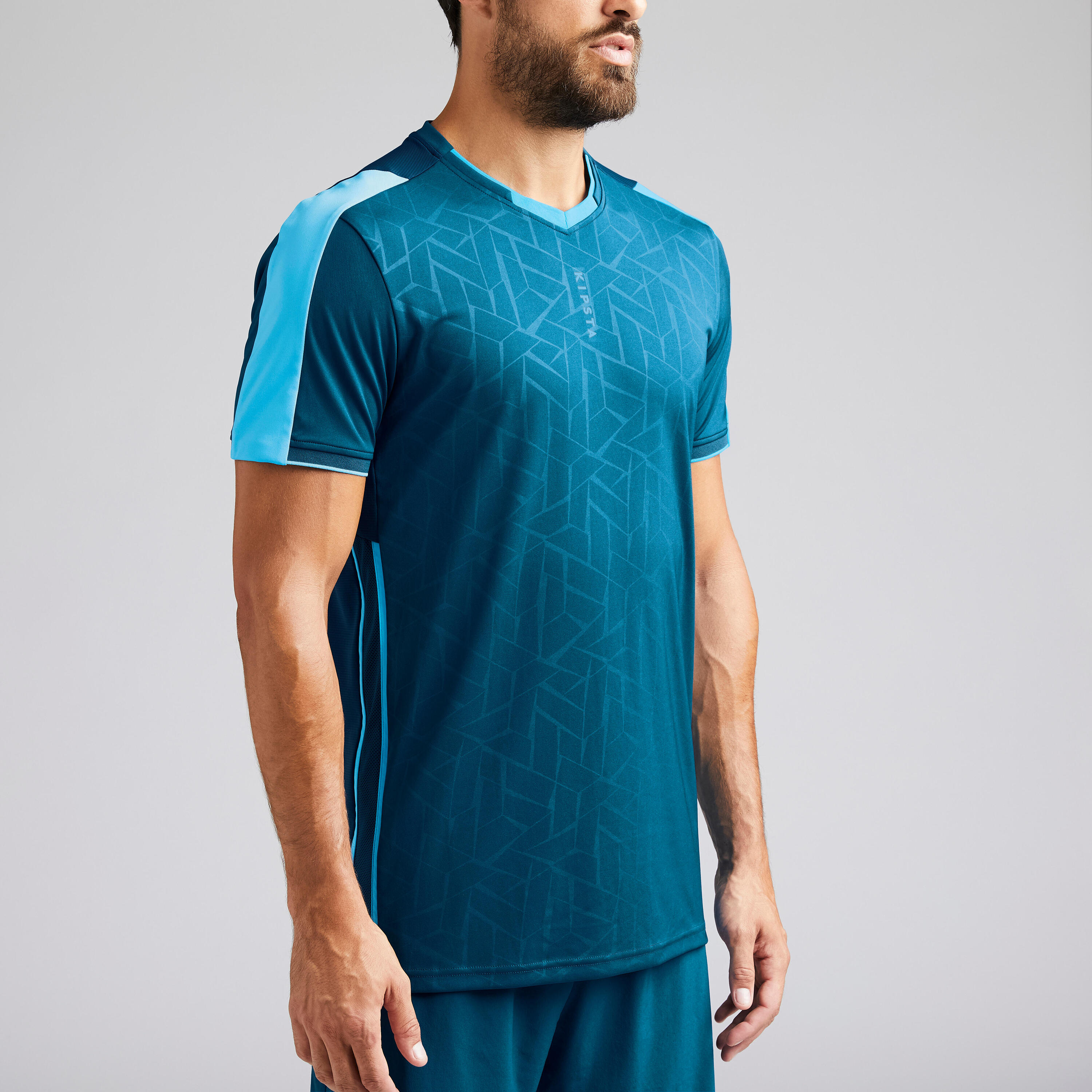 Adult Football Shirt F540 - Blue 3/12