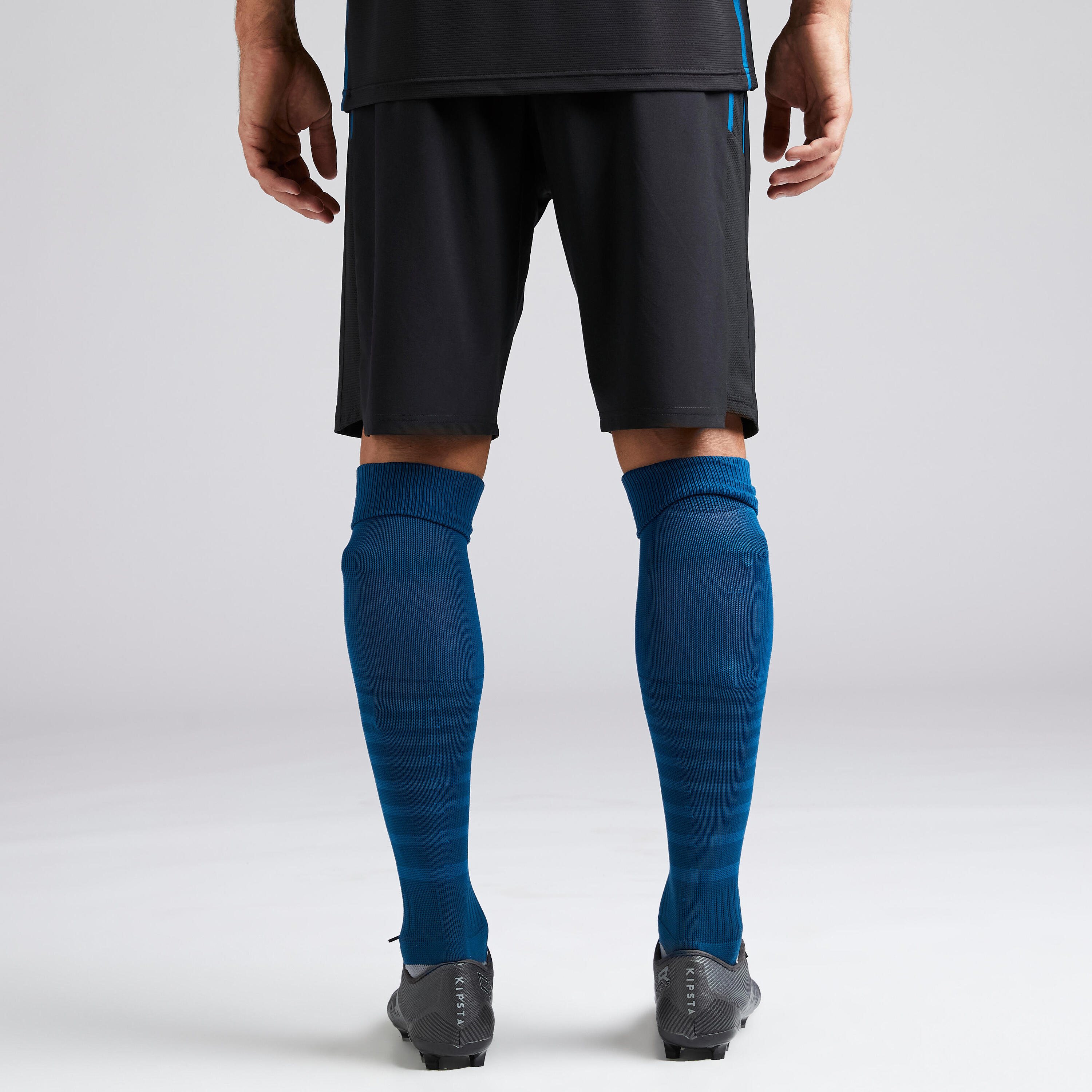 Adult 3-in-1 Football Shorts F540 - Black/Blue 3/9