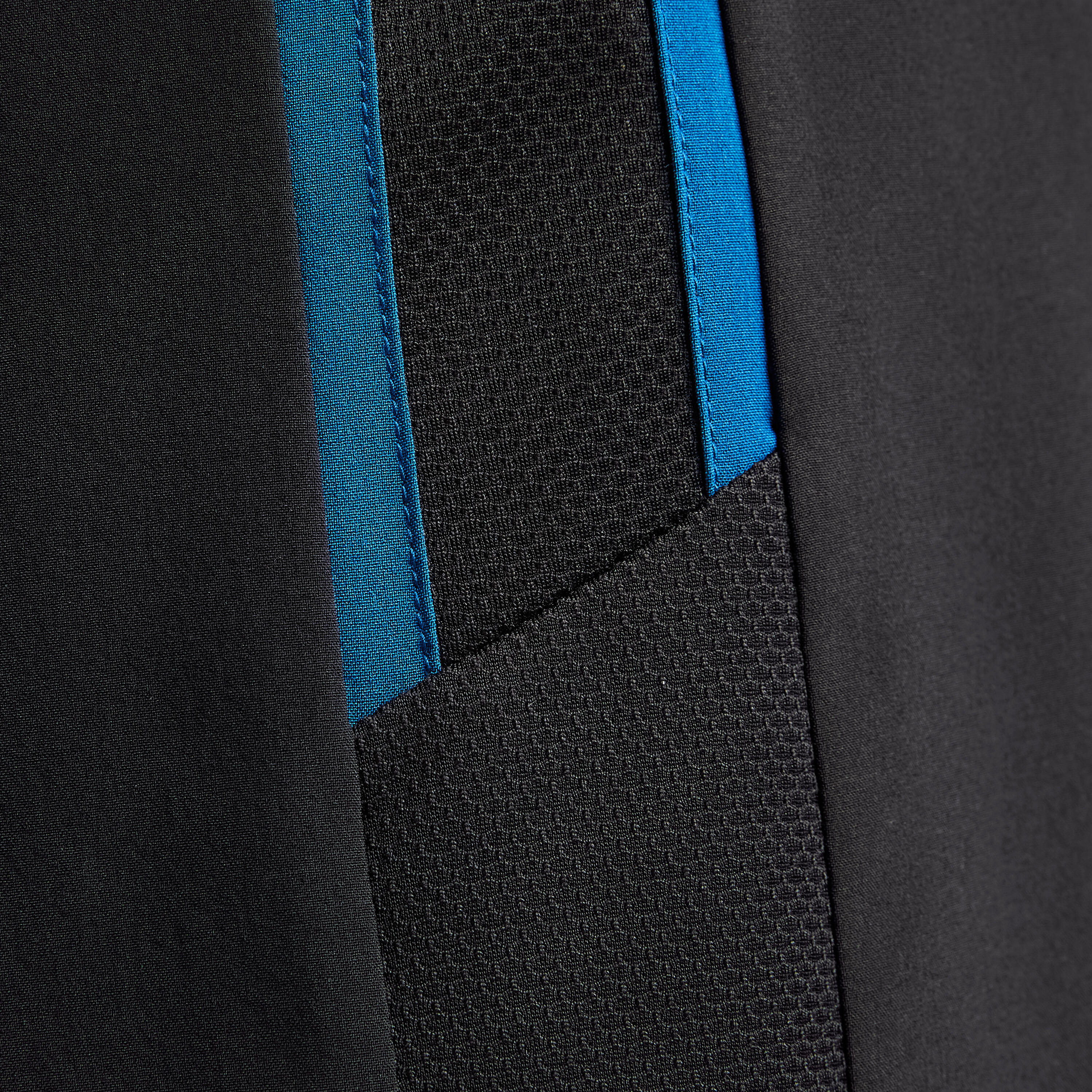 Adult 3-in-1 Football Shorts F540 - Black/Blue 7/9