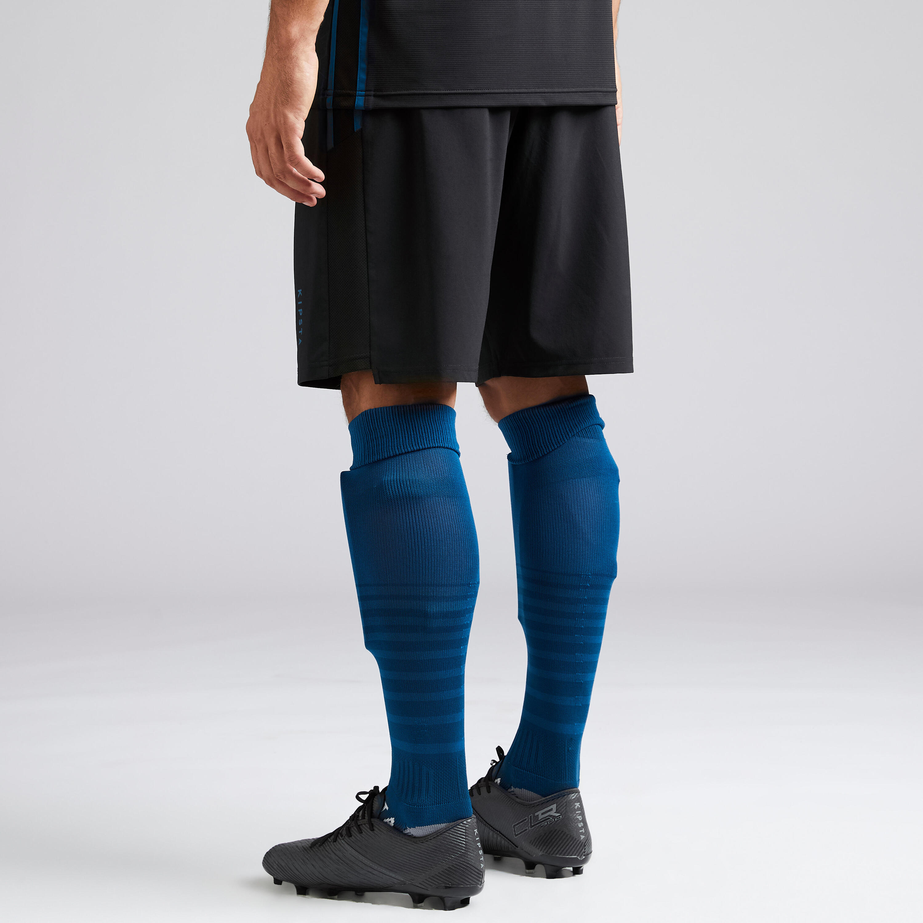 Adult 3-in-1 Football Shorts F540 - Black/Blue 4/9