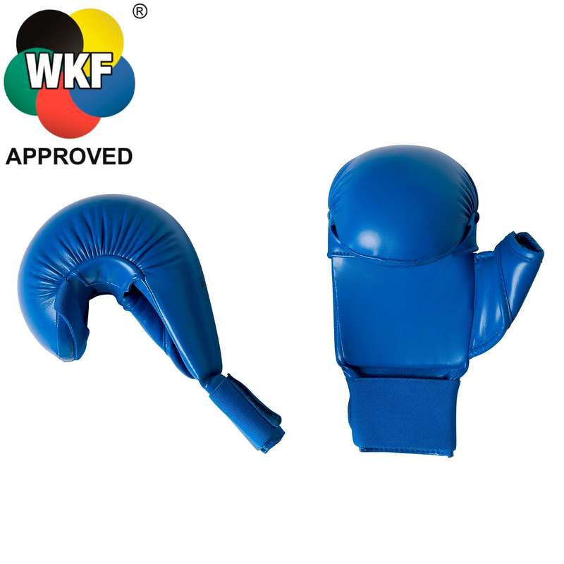 DOUBLE D Karate Mitts Blue Decathlon