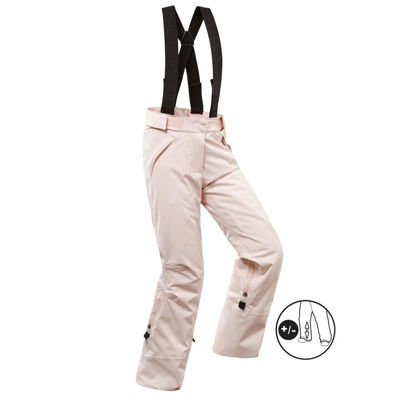 PANTALON DE SKI ENFANT PNF 900 ROSE POUDRÉ