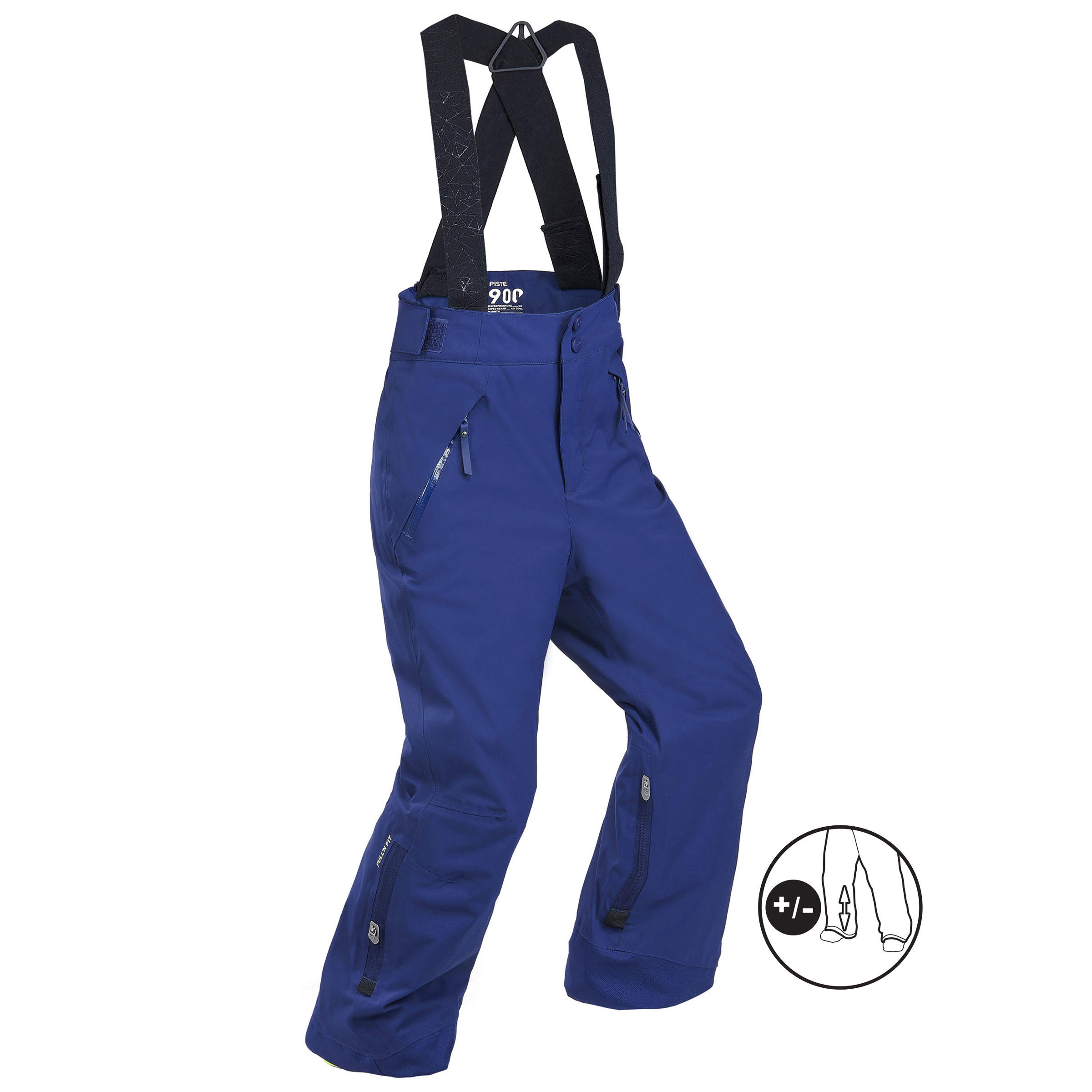 Kids’ Ski Pants with Removable Straps - PNF 900 Blue - WEDZE