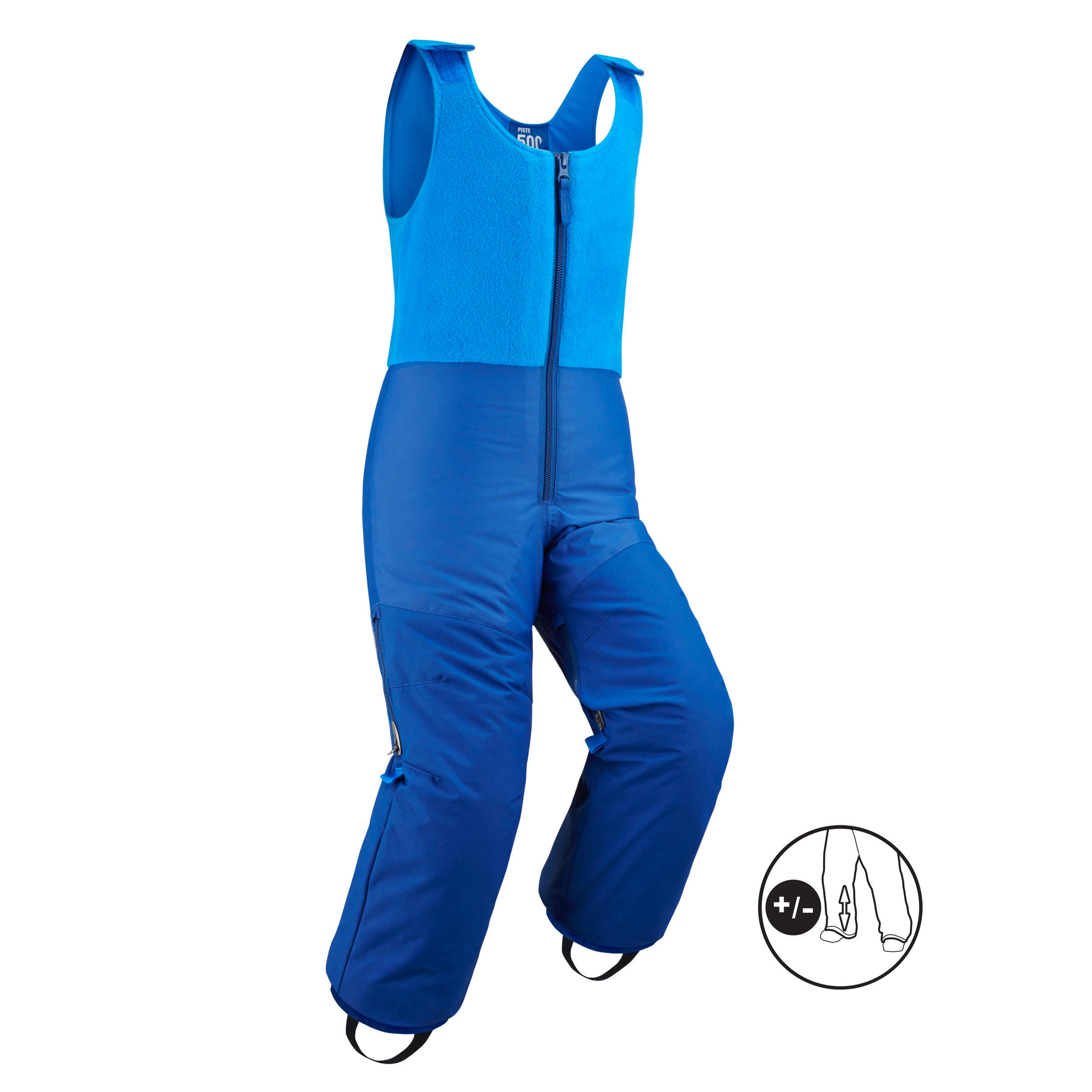CHILDREN'S SKIING SALOPETTES PNF 500 - BUE 2/12