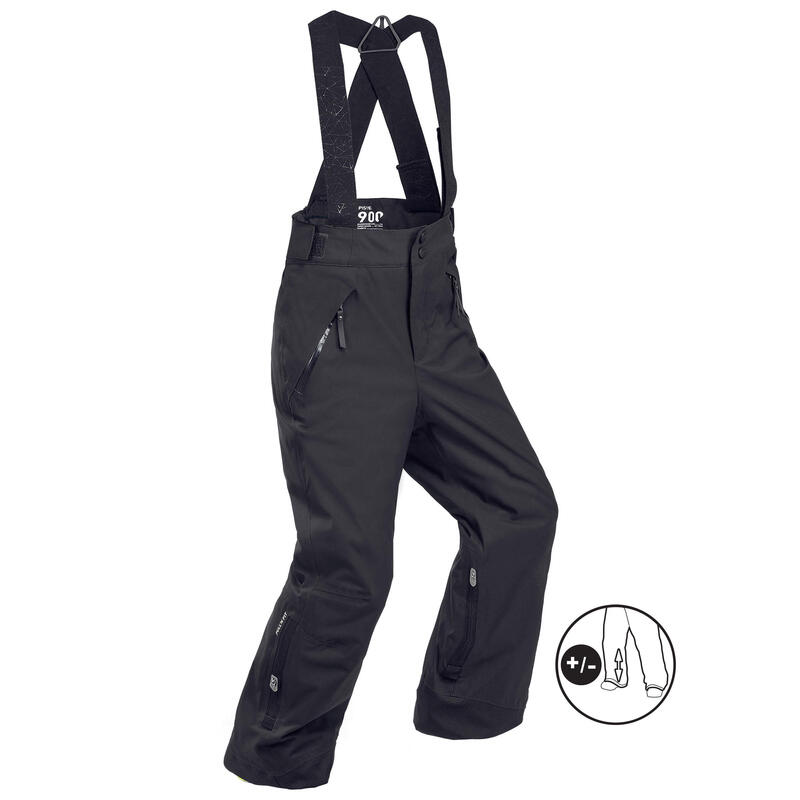 Dětské lyžařské kalhoty 900 Pull'n'Fit černé 