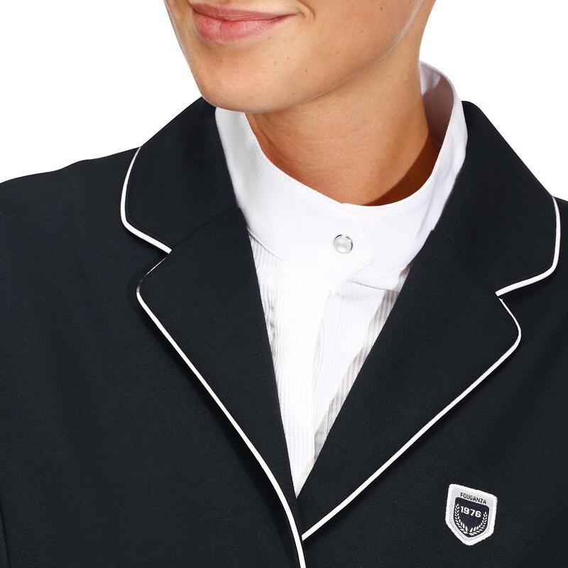 Veste de concours équitation femme COMP 100 marine