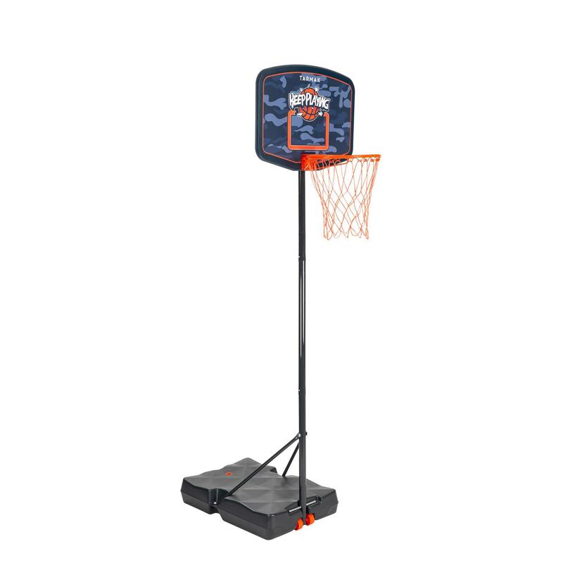 Basketball-Korbanlage mit verstellb. Standfuss 1,60‒2,20 m Kinder - B200 Easy blau/orange