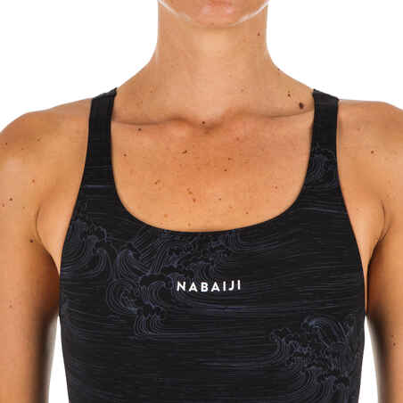 Women's one-piece chlorine-resistant swimsuit Kamiye - All Sea