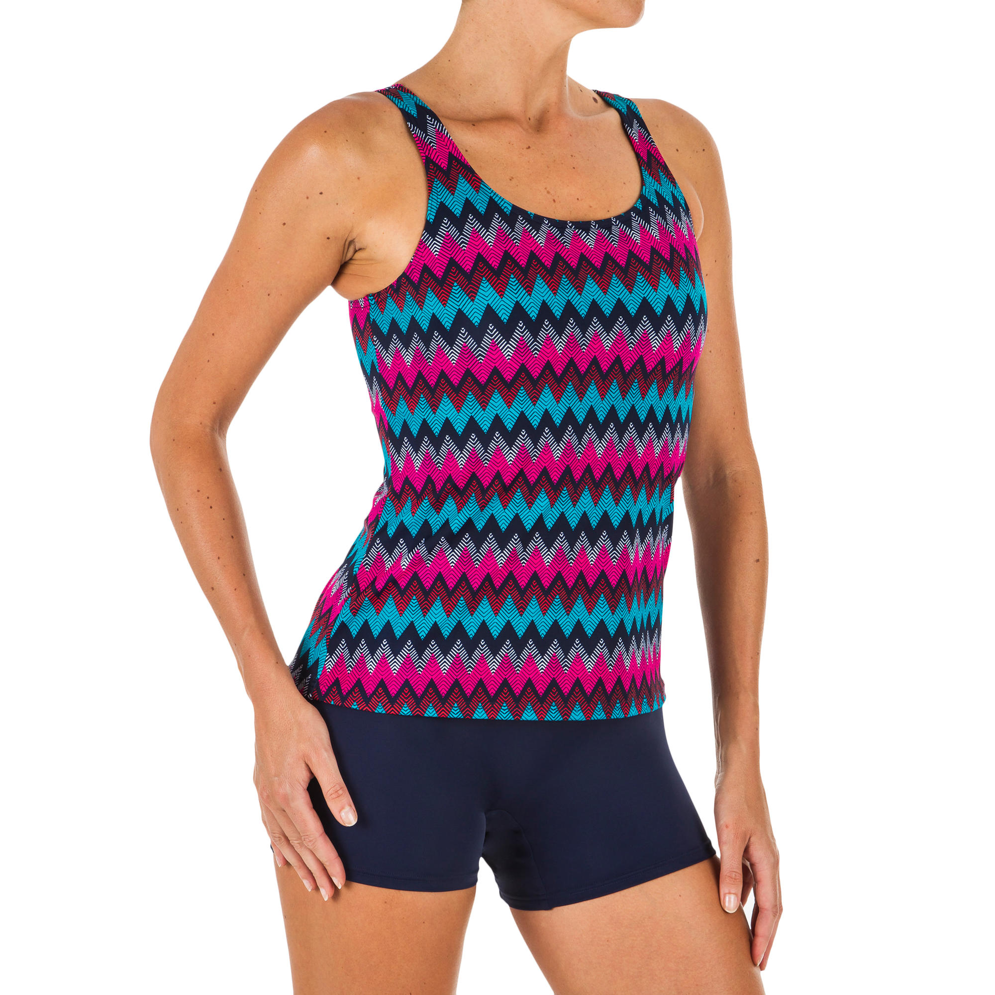 women's swim tank and shorts