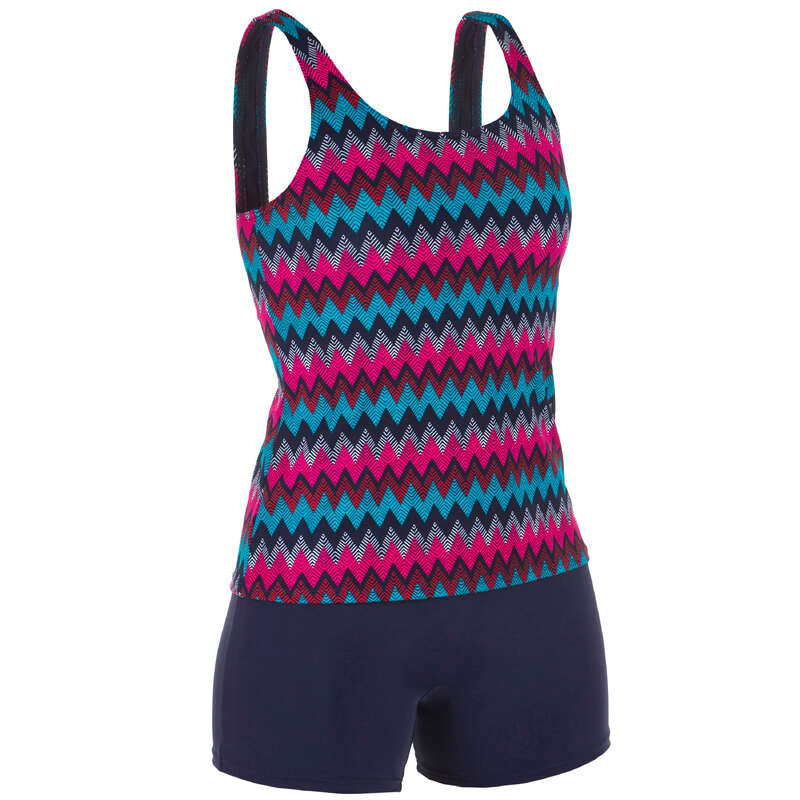 WOMEN'S SWIMSUITS Swimming - Tankini Swimsuit Heva - Blue NABAIJI - Swimwear