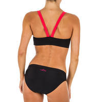 Women's Swimming Bikini Top - Vega All Bat Black