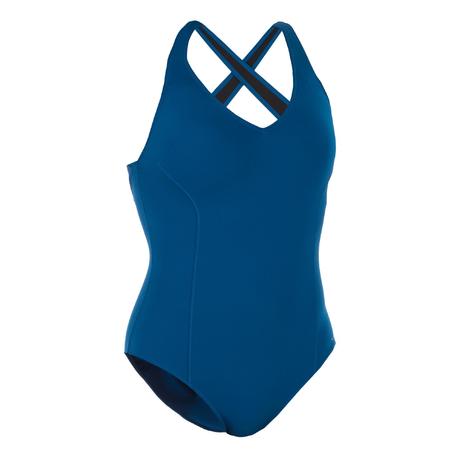 One-piece swimsuit women Pearl blue | Nabaiji