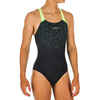 KAMYLEON 500 Girl's Swimsuit - Black Yellow