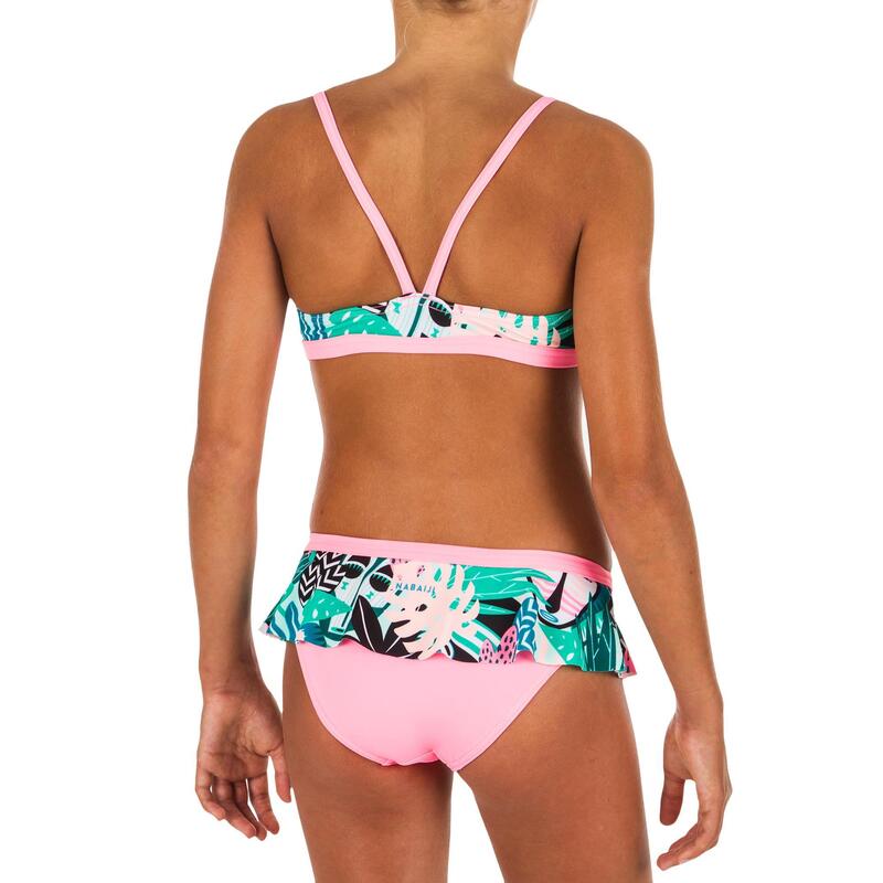 Bikini voor zwemmen meisjes Riana rokje All Mask groen