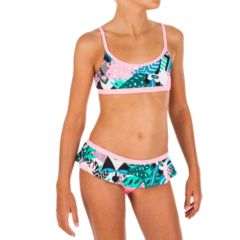 Bikini-Set Riana Skirt All Mask Mädchen grün Bikini-Set Riana Skirt All Mask Mädchen grün