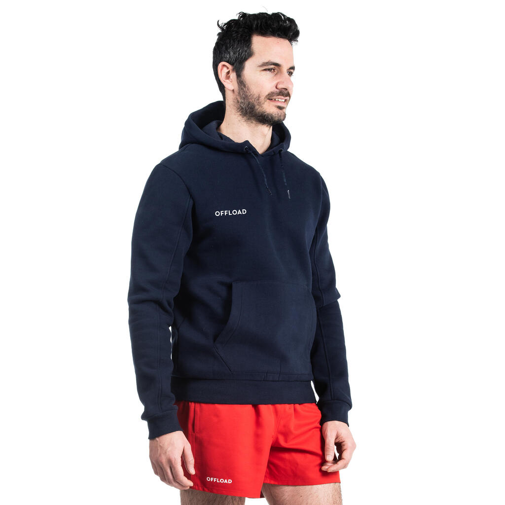 Adult Rugby Club Hoody R500 - Blue