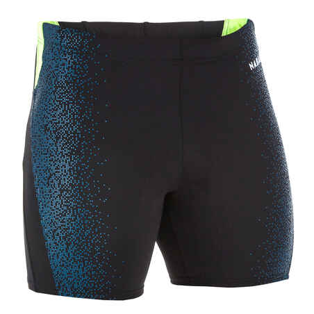 Bañador Hombre natación bóxer negro azul