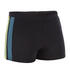 Men Swimming Boxer Yoke Black Yellow