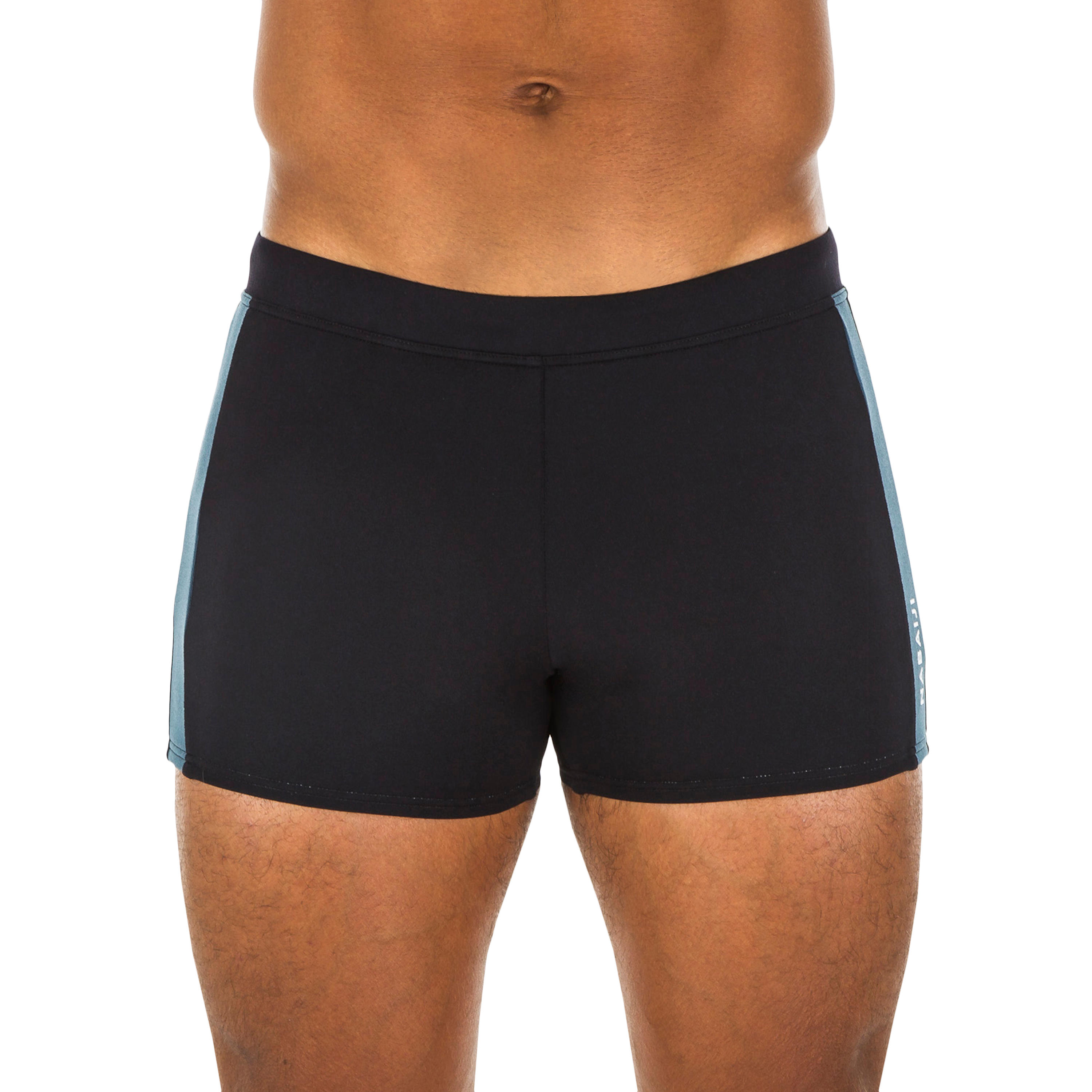 MEN'S SWIMMING BOXERS YOKE - BLACK / YELLOW 2/8