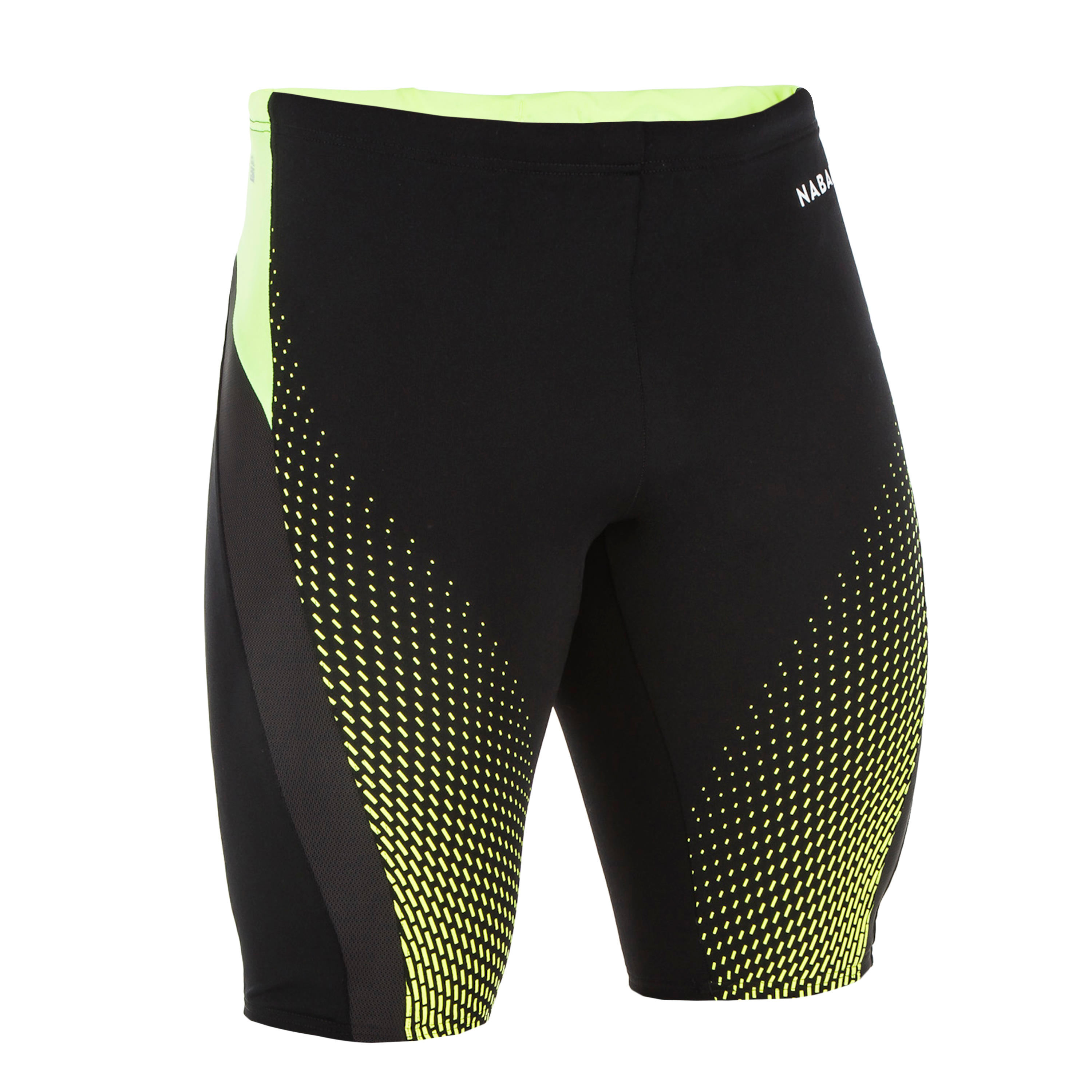 Traje De Baño Natación Jammer Fit Negro/Amarillo Hombre - Decathlon
