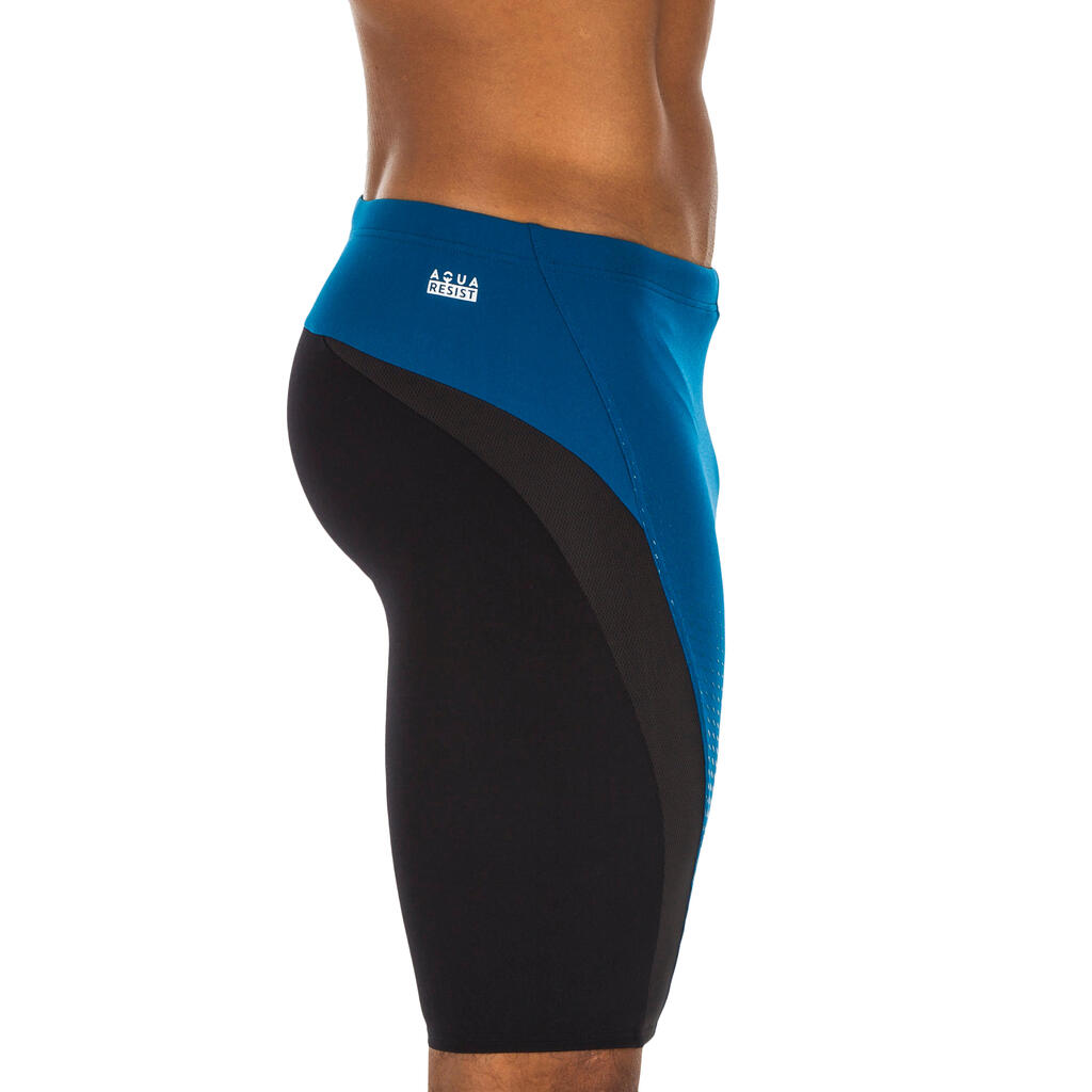 MEN'S SWIMMING JAMMER FIT - BLUE / BLACK