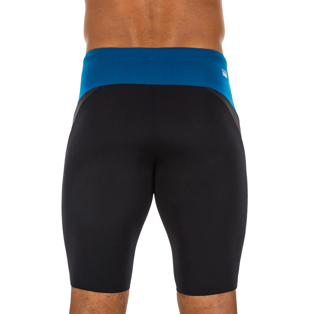 MEN'S SWIMMING JAMMER FIT - BLUE / BLACK