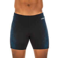 Bañador Hombre natación bóxer negro azul