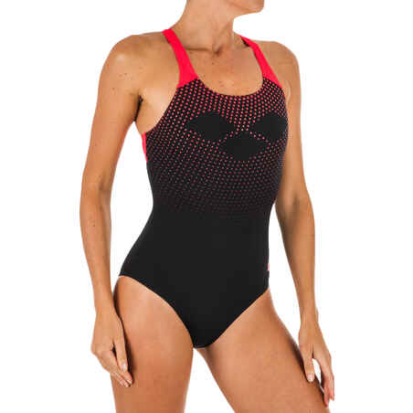 Jednodijelni kupaći kostim Arena Swim Pro Back crno-crveni