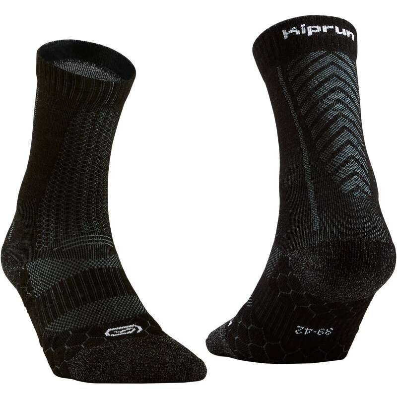 ЧОРАПИ ЗА БЯГАНЕ - чорапи RUN900 с вълна KIPRUN
