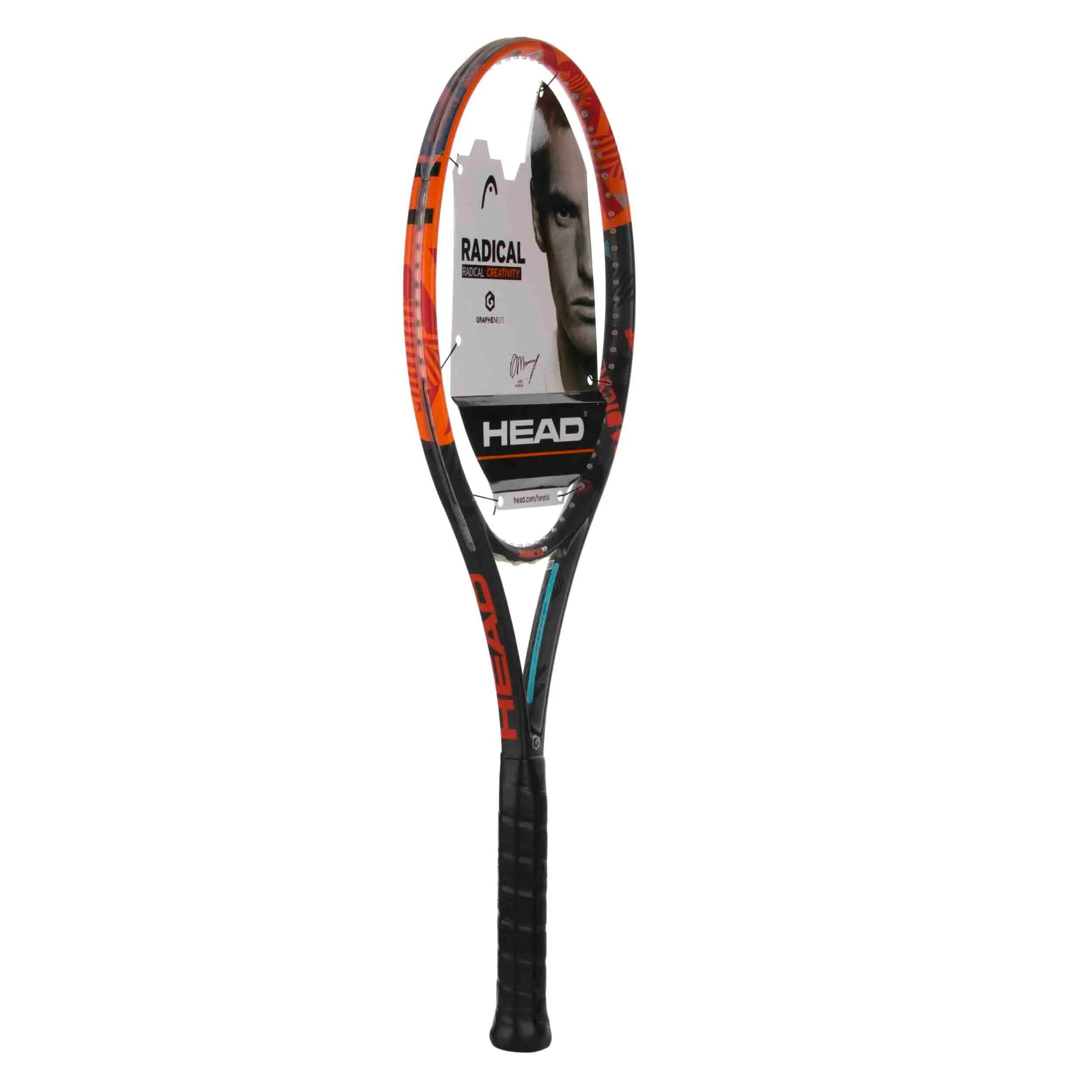 Radical MP Adult Tennis Racket - Orange / Black 10/10