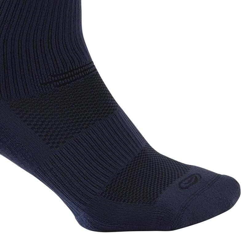 Běžecké ponožky středně vysoké RUN500 modré 2 páry 