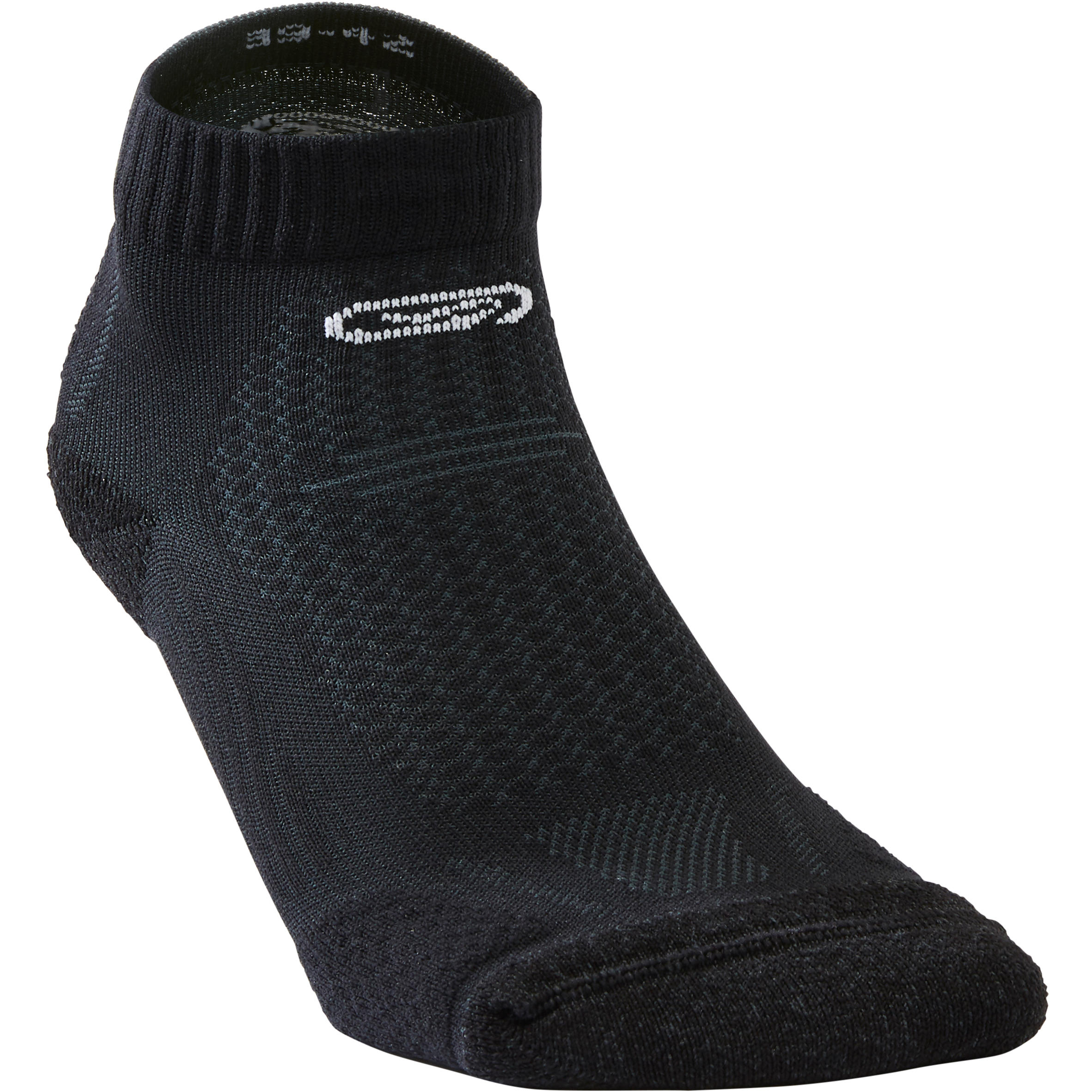 KIPRUN THICK MID-HEIGHT RUNNING SOCKS - BLACK 1/3