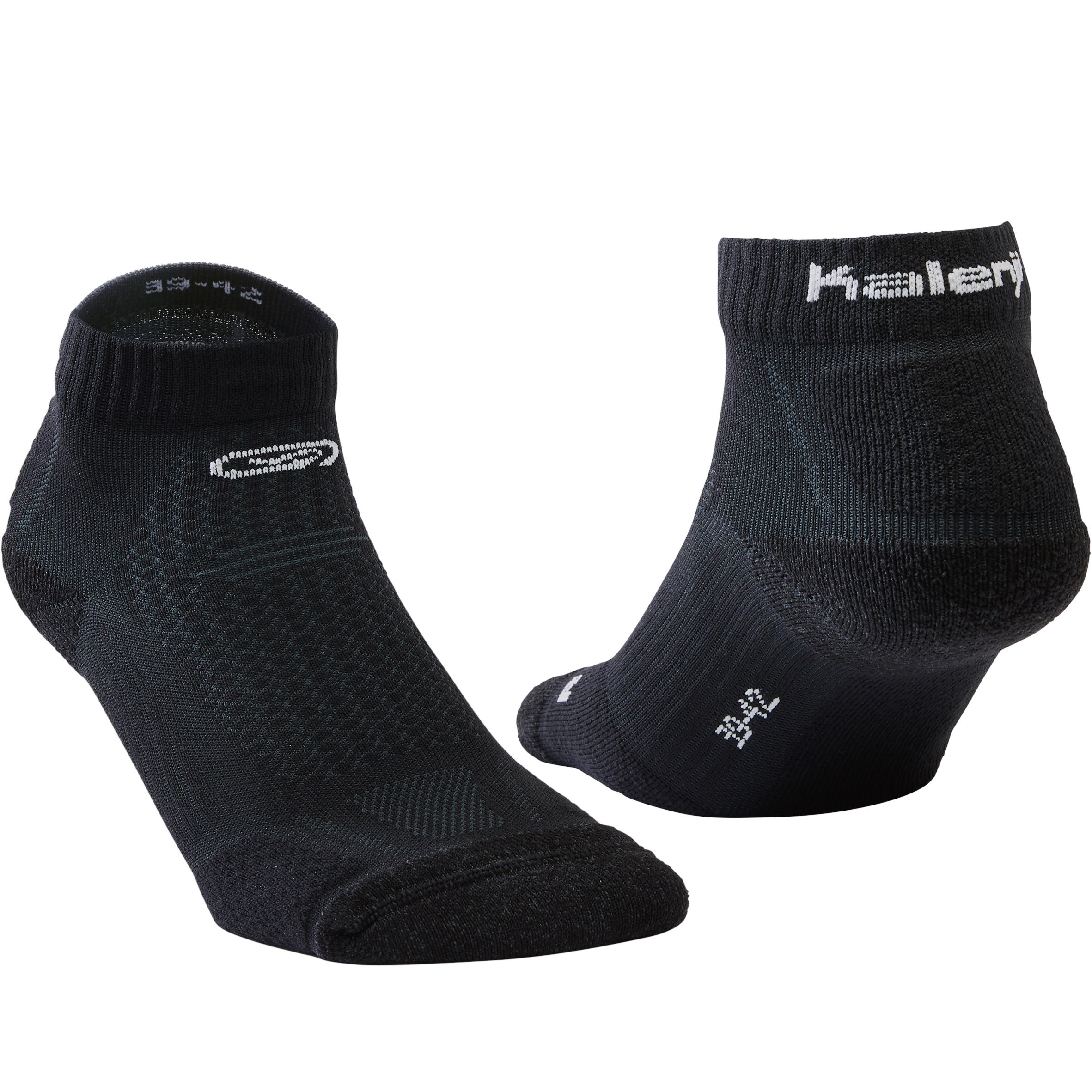 KIPRUN THICK MID-HEIGHT RUNNING SOCKS - BLACK 3/3