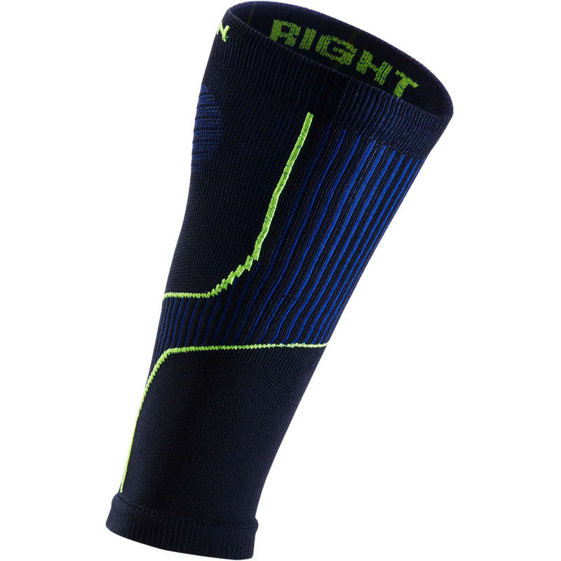 ADULT RUNNING SOCKS Running - Sleeve Comp 20 - blue/yellow KIPRUN - Running Footwear