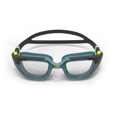 Kids' Swimming Goggles Clear Lenses SPIRIT Black / Blue