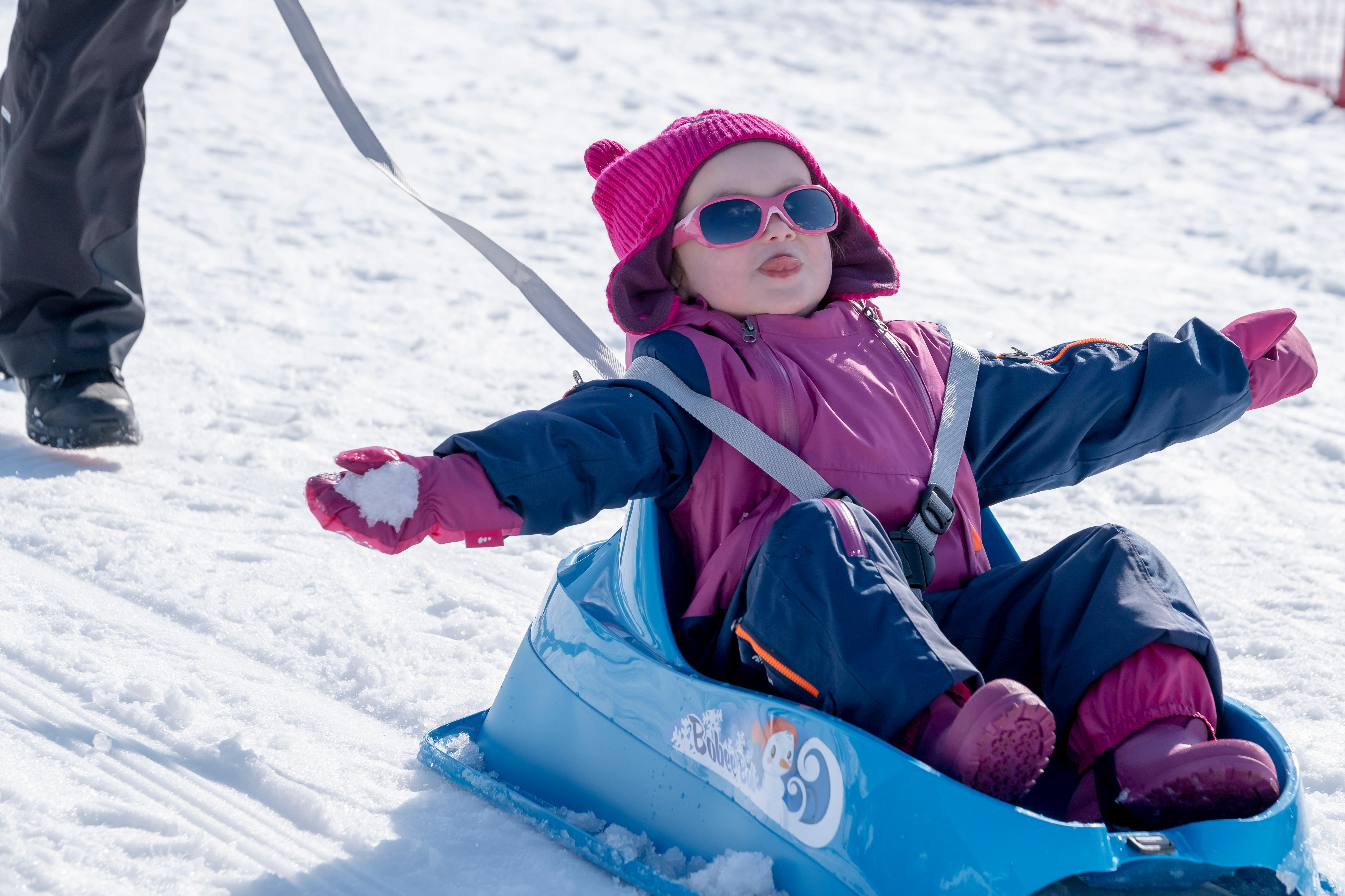 Luge Traineau De Bebe Bobee Bob Bleue David Decathlon