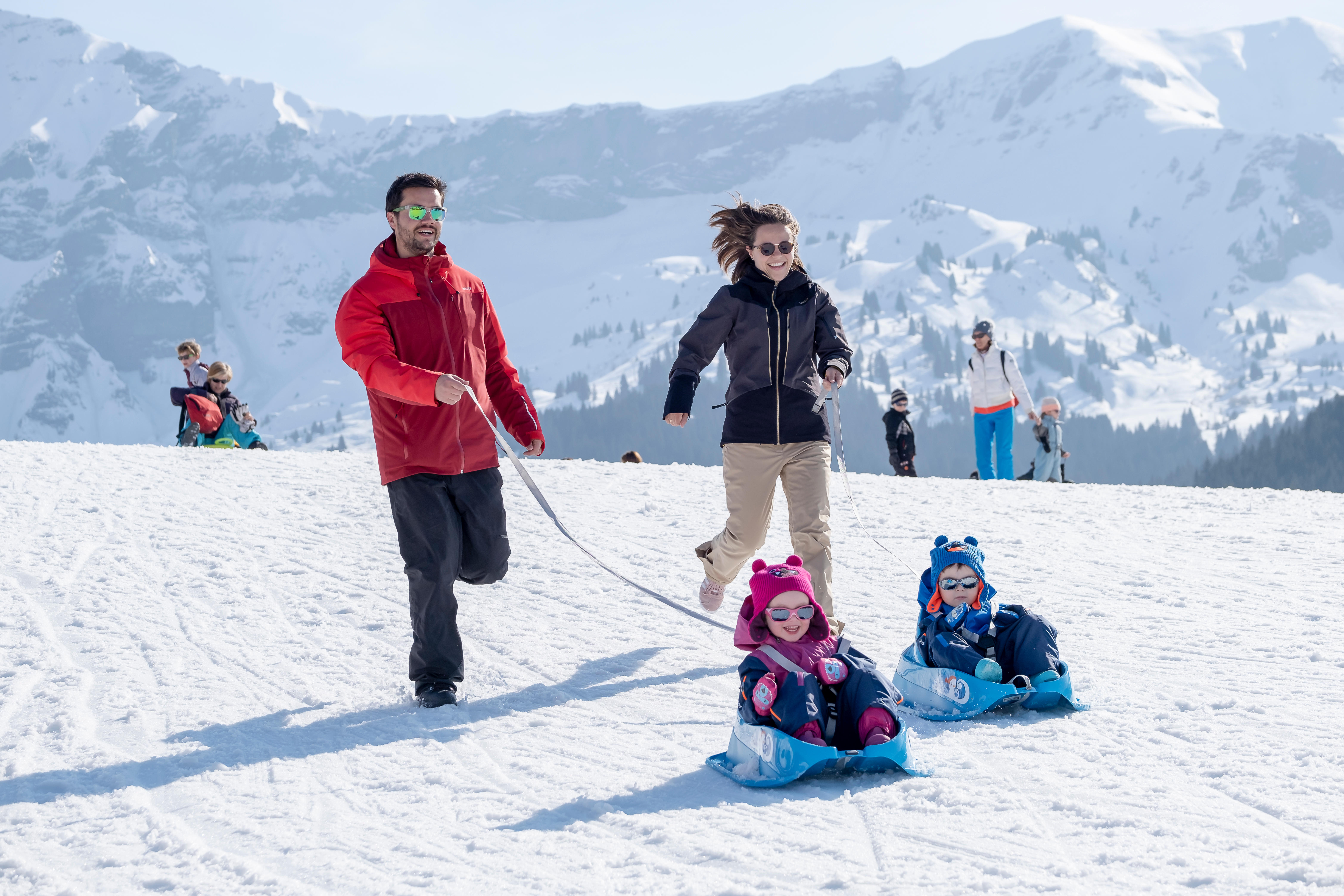 Moufles De Ski Luge Bebe Warm Bleues Lugik Decathlon