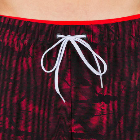 Плавки-шорты короткие мужские красные Swimshort 100 Tex