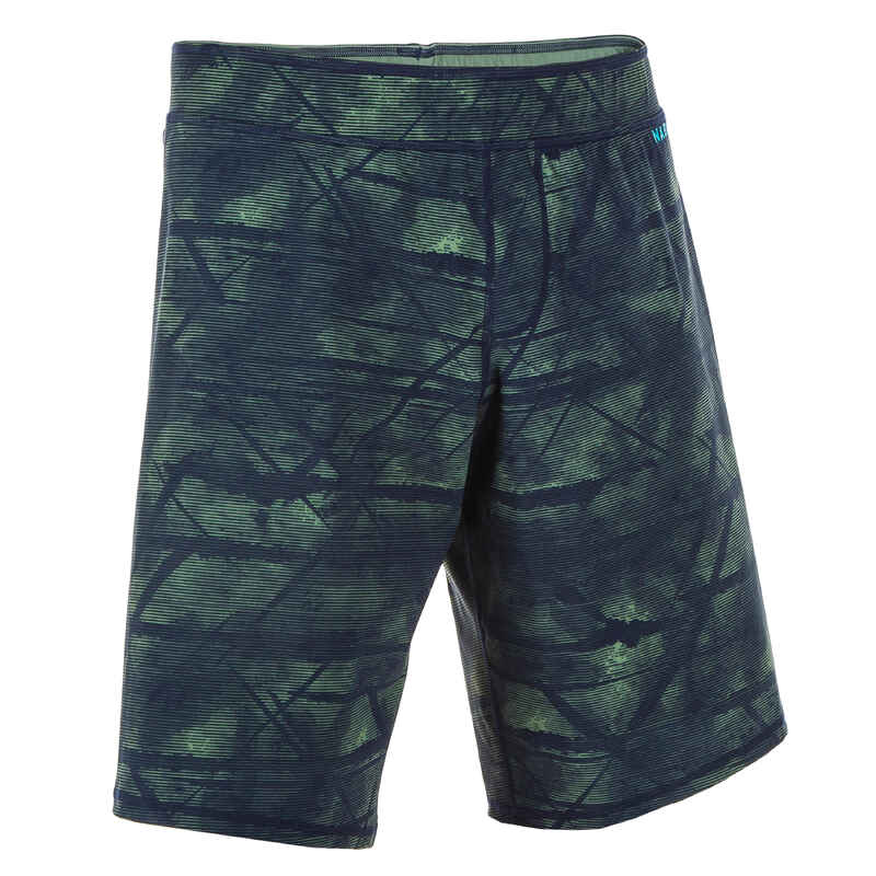Schwimmshorts Badehose lang 100 Tex Herren grün Schwimmshorts Badehose lang 100 Tex Herren grün