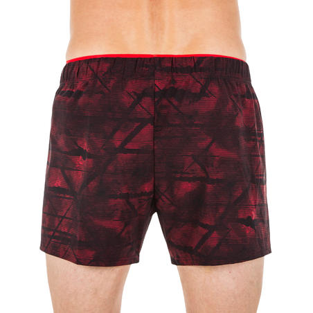 Плавки-шорты короткие мужские красные Swimshort 100 Tex