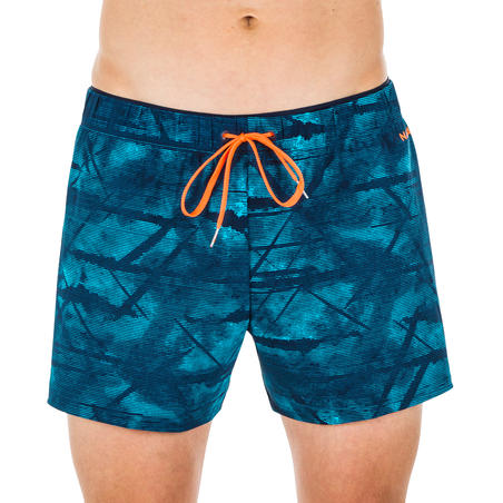 Pantaloneta Corta Natación Swimshort 100 Tex Hombre Azul 