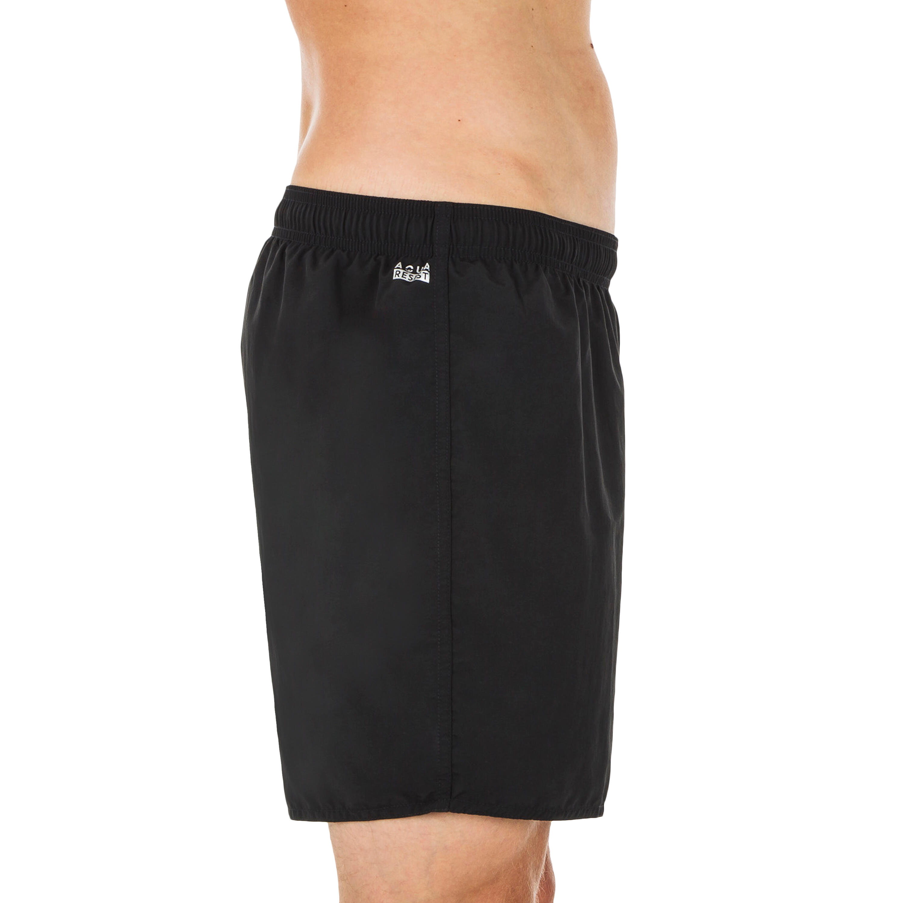 100 BASIC MEN'S SWIMMING SHORTS BLACK GREEN NABAIJI Decathlon