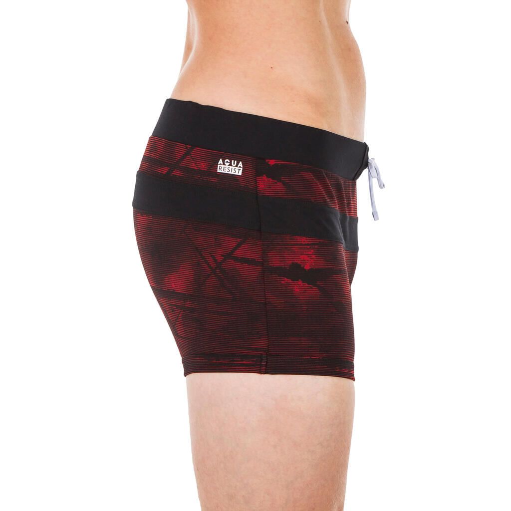 Badehose Boxer 100 Pool Tex Herren rot