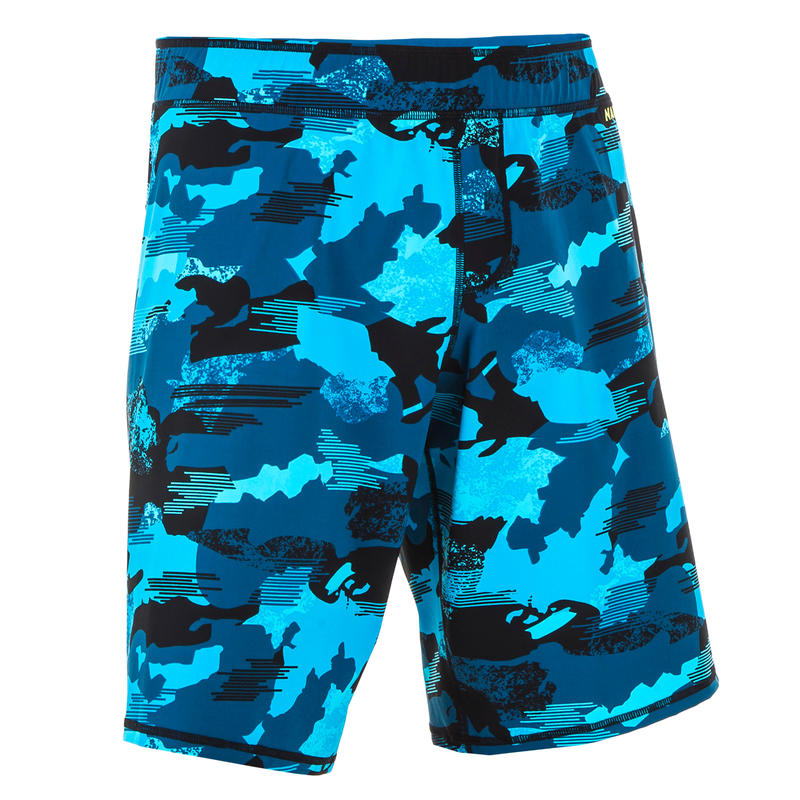 Maillot De Bain Natation Homme Swimshort 100 Long Camo Bleu Noir Decathlon Tunisie