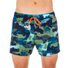 Men Swimming Short 100 Camo Blue Khaki